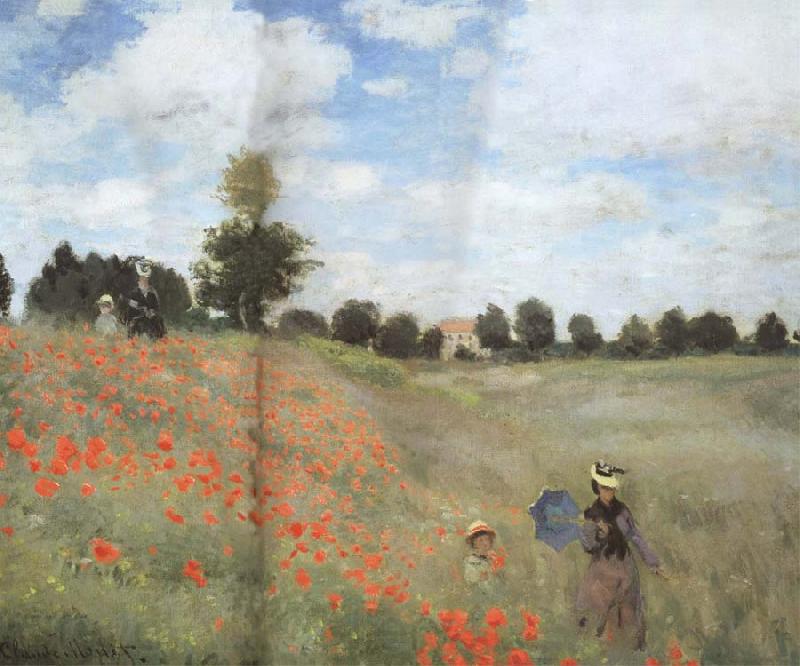 Claude Monet Poppy Field near Argenteuil Germany oil painting art